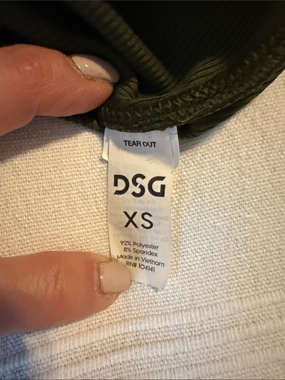DSG Olive Green Racerback Ribbed Tank - Picture 3 of 3